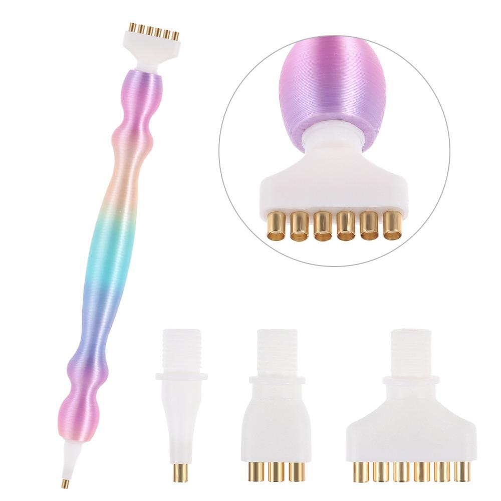 Zapasowe Końcówki do Długopisów Zestaw Długopisów do Malowania Diamentowego 5D DIY Rzemiosło z Wielofunkcyjnymi Plastikowymi Końcówkami Gwintowanymi Długopisy do Wiercenia Punktowego