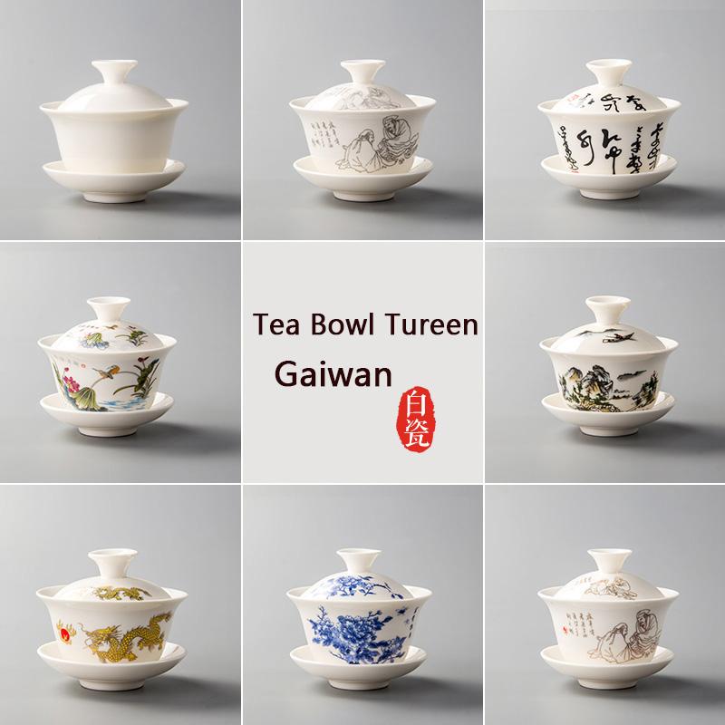 1pcs 22ML  Porcelain Kung Fu Tea Cup Sets Ceramics Tea Service Tea Set Tea Bowl Cups & Saucers Drinkware D054