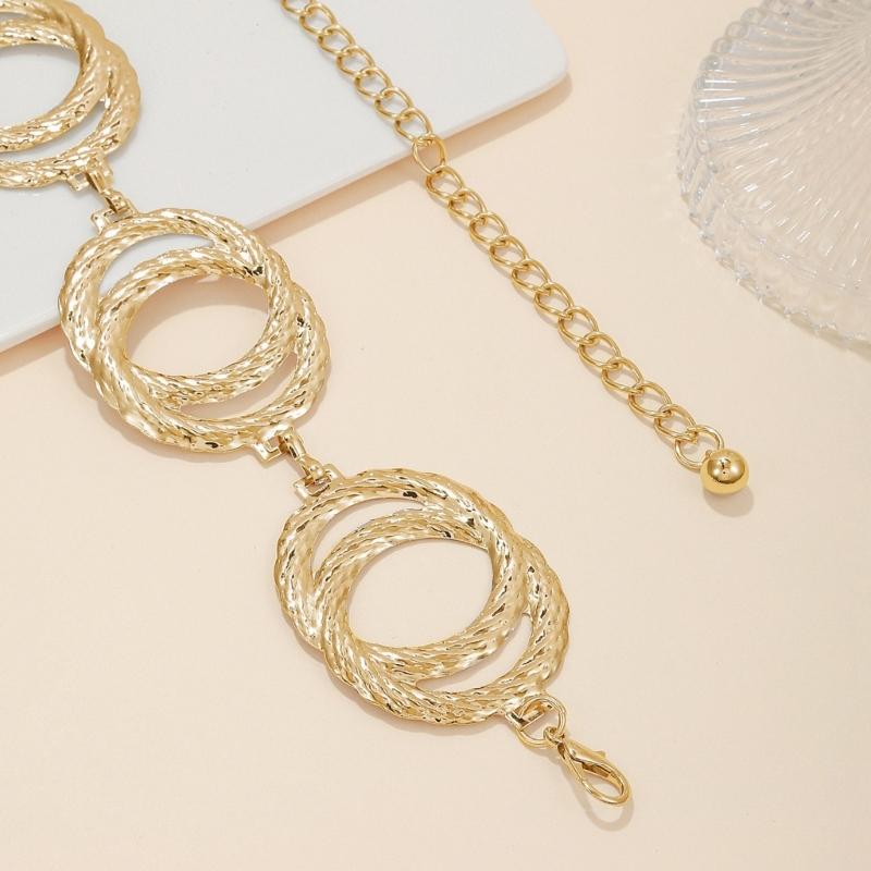 Adjustable Length Waist Chain Multilayer Metal Waist Chain Blings Body Chain Fashion Accessory