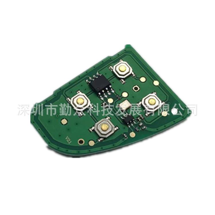 Autoschlüssel Platine für 2001-2008 Jaguar 4-Tasten Fernbedienung (315/433MHz)