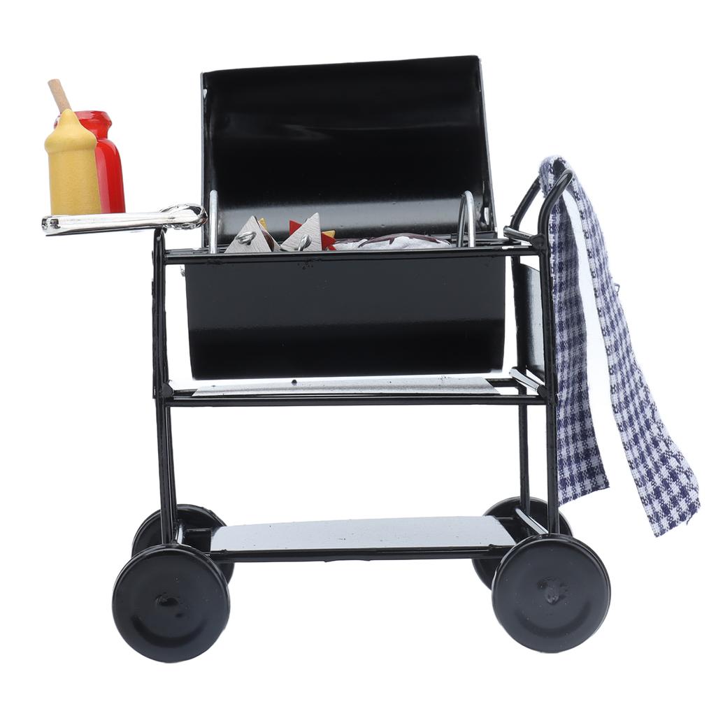 Mini BBQ Grill 1:12 Miniature Scene Exquisite Beautiful Vivid Kitchen Furniture Model Dollhouse