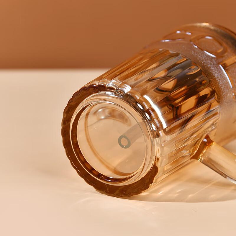 

MOM 400ml Glass Coffee Mug with Lid and Handle