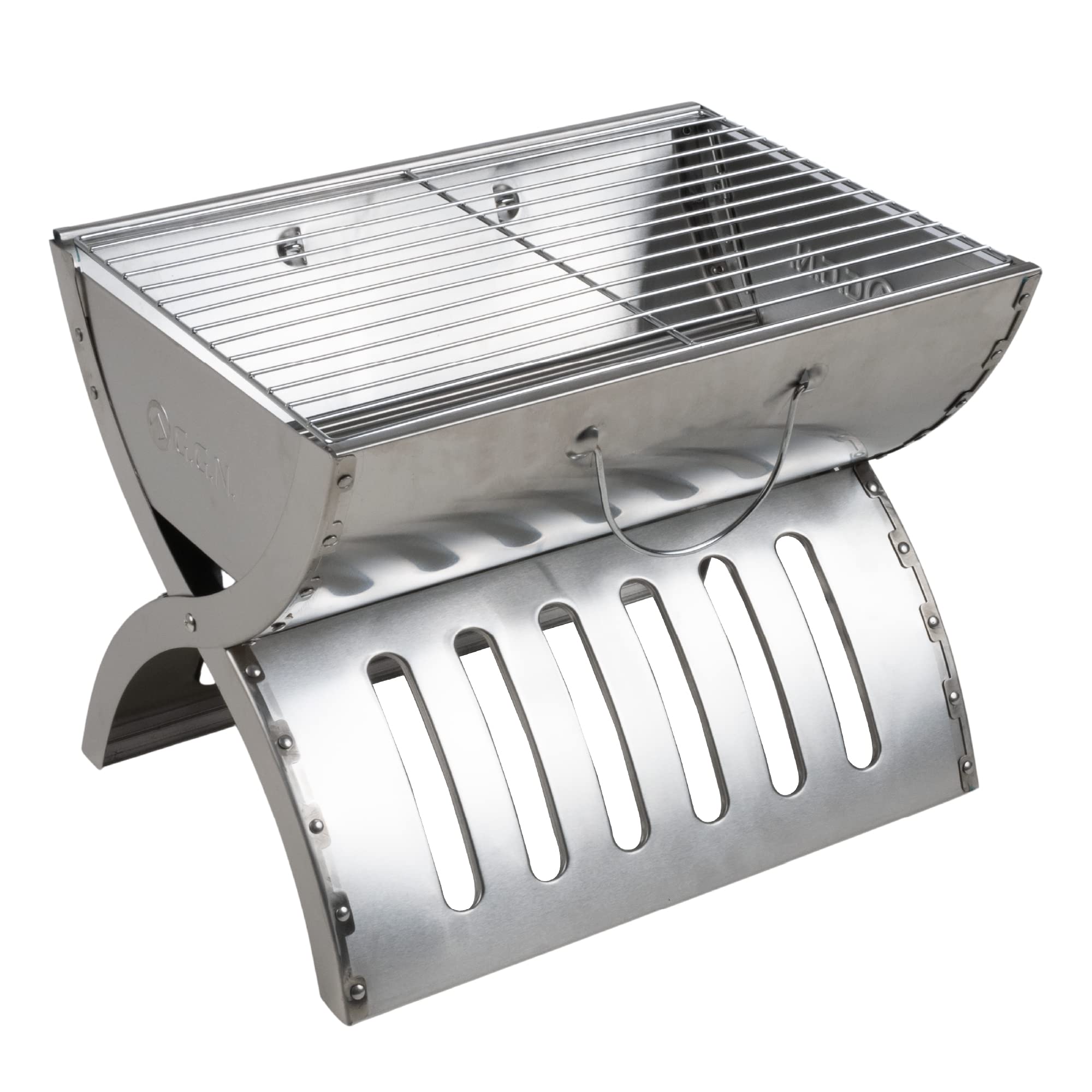 

Складной гриль Компактная печь для барбекю Подставка для костра Барбекю Кемпинг На открытом воздухе Нержавеющая сталь G.G.N.