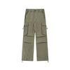 Men Women Streetwear Cargo Pants Loose Fit Straight Leg Wide Trousers With Detail Multi Pocket Cotton Casual