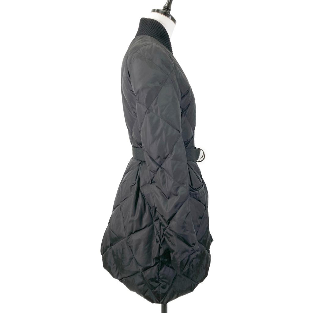 MIUMIU 13AW Black Belted Down Coat coat 36 blackUsed