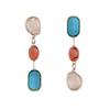 Korean Style Crystal Pendant Earring Colorful Crystal Antique Drop Earrings