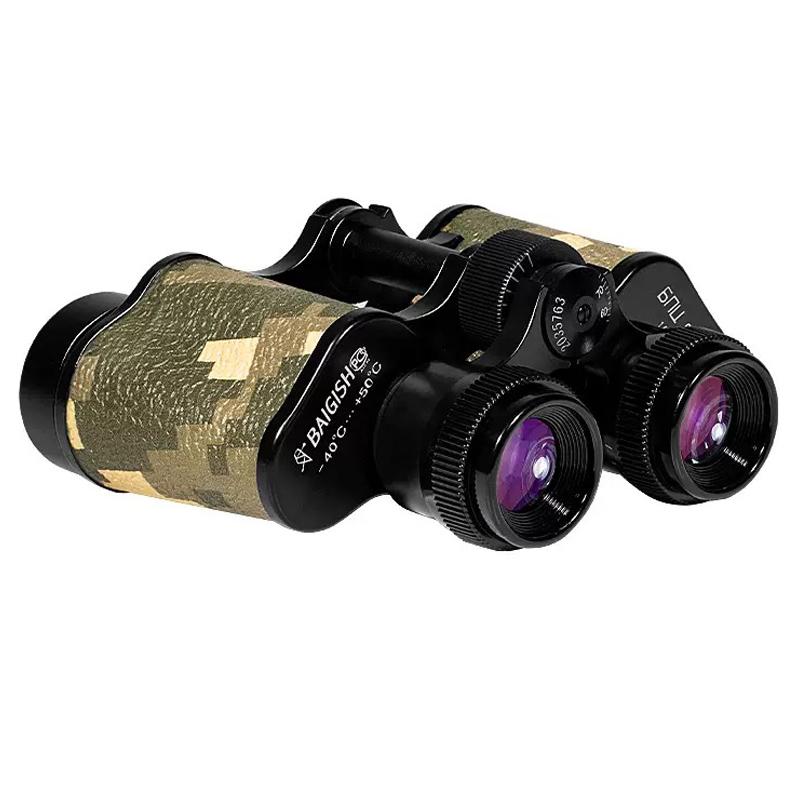 Binoculars 8x30 Full Metal Powerful Structure Glasses Bak4 Prism Long Range Telescope With bag For Hunting Camping Outdoor Scope