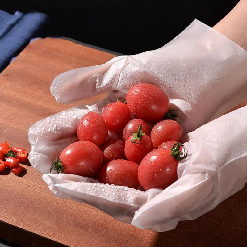 100Pcs PVC Disposable Gloves Waterproof Powder Free Latex Gloves for Household Kitchen Laboratory Cleaning Gloves