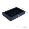 Papten Jewelry Tray with PU Leather Jewelry 12 for Stylish X05602 Lid, Box, Compartments, Rings, Watches, Necklaces, Display, Storage, Transparent,