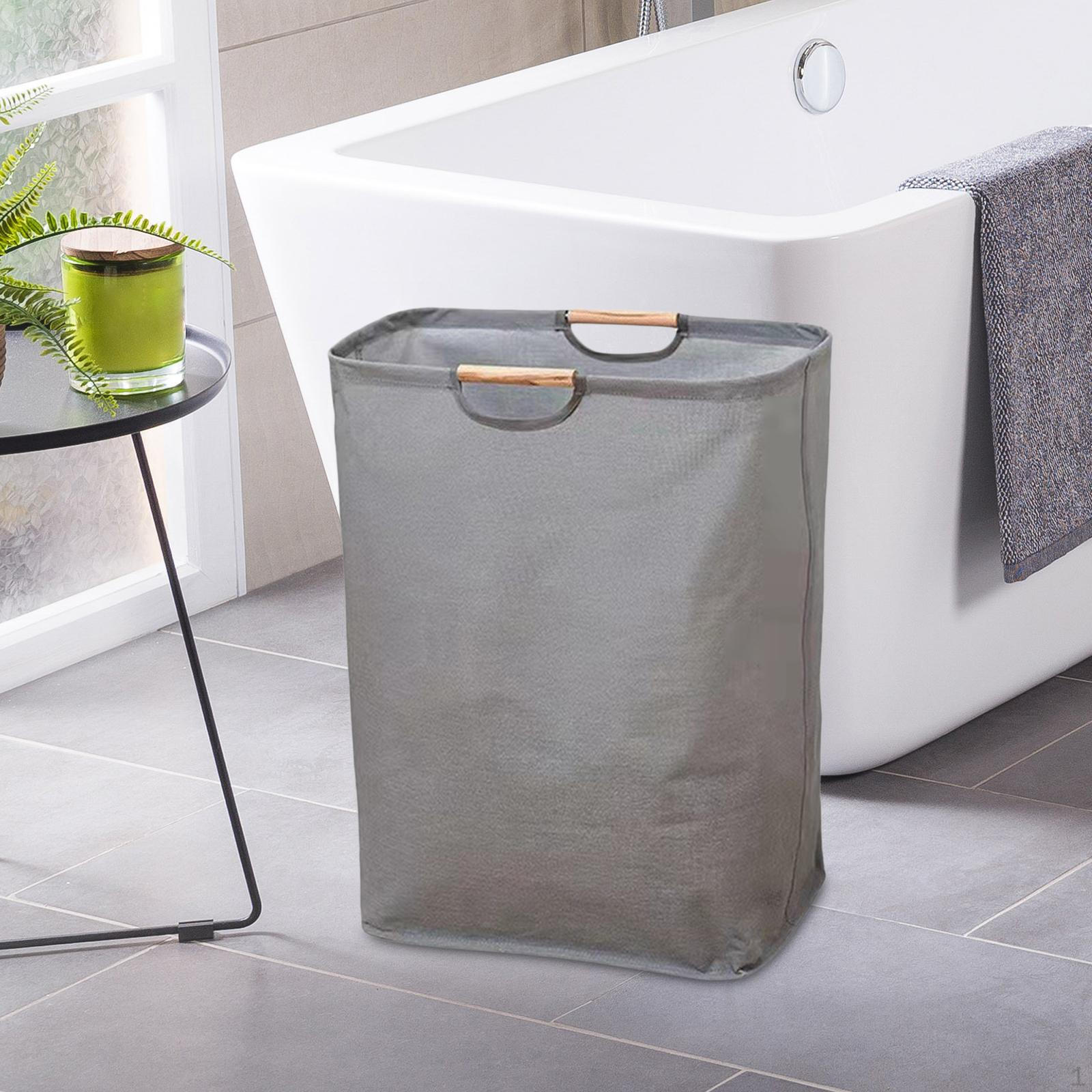 Корзина для белья Складная Большая Корзина для хранения одежды серый