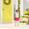 1 Set Lawn Goose Outfits Halloween Christmas Easter Independence Day Valentine's Day Festival Outdoor Yard Paty Goose Statue