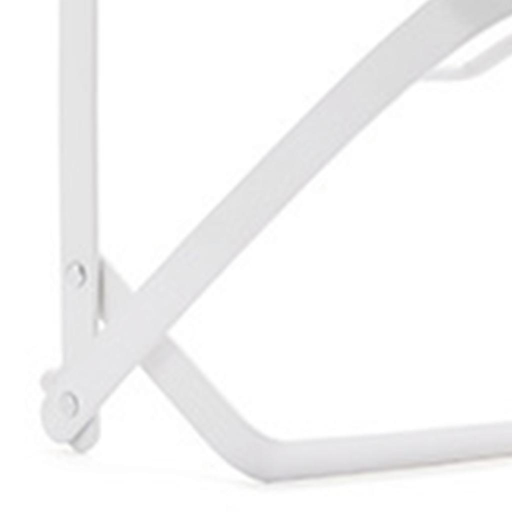 Faltbarer Müllbeutelständer Tragbar Extra Breit Dickes Eisen Müllbeutelständer für Außen Weiß