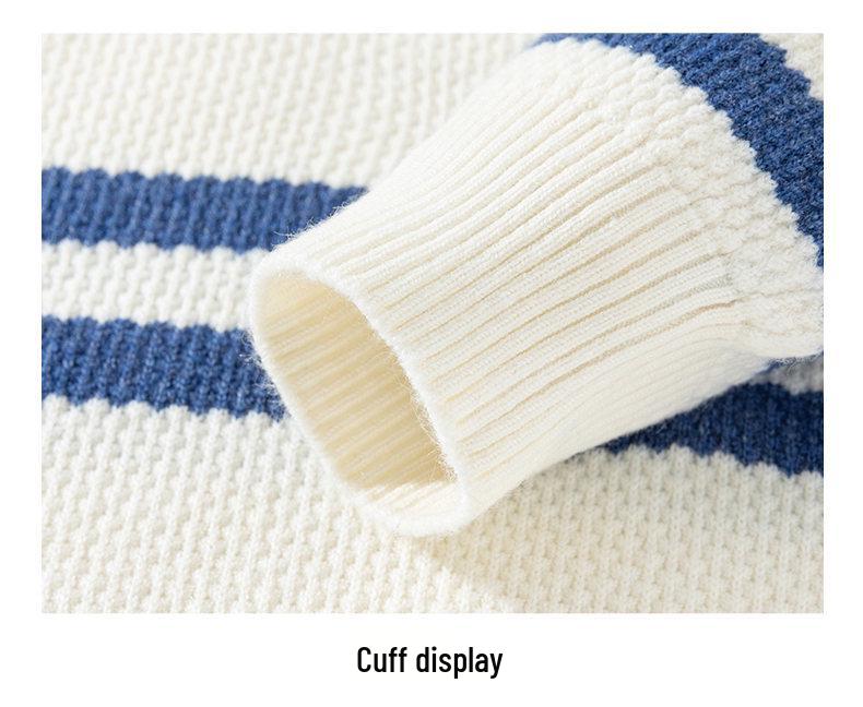 2025 Autumn/Winter Henley Collar Men's Knit Base Layer Sweater