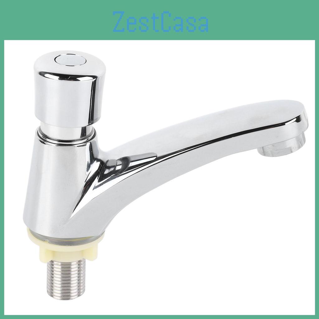 Time Faucet Delay Sink Basin Copper Alloy Push Switch Water Saving Tap For Home Kitchen Bathroom