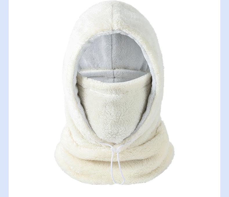 Thickened Warm Fleece Ski & Cycling Full Face Mask - Windproof Neck Collar for Autumn/Winter