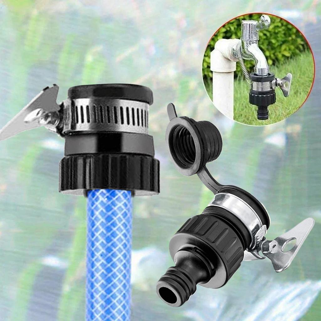 Universeller Wasserhahn-Adapter Kunststoff-Schlauchanschluss Schnellkupplungsanschluss Wasserhahn für Autowäsche Gartenbewässerung Langlebig
