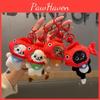 Playful Cat Koi Plush Keychain Adorable Detachable Headset Cute Charm Bag