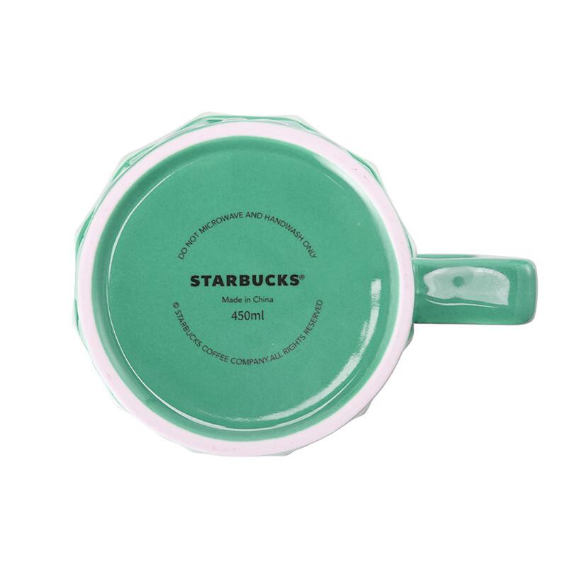 Starbucks Geometryczny Zielony Ceramiczny Kubek 450ml