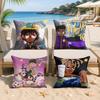 JJuice WRLD Rapper Cool Cushion Cover Silky Short Plush Invisible Zipper Dustproof Sofa Pillow Case For Home Decor