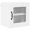 Wall Mounted Glass Cabinet PORTO White 40 X 31 X 40 Cm Particleboard