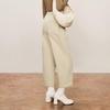 LESS Women's 2024 Autumn Paper Khaki Straight Cropped Pants