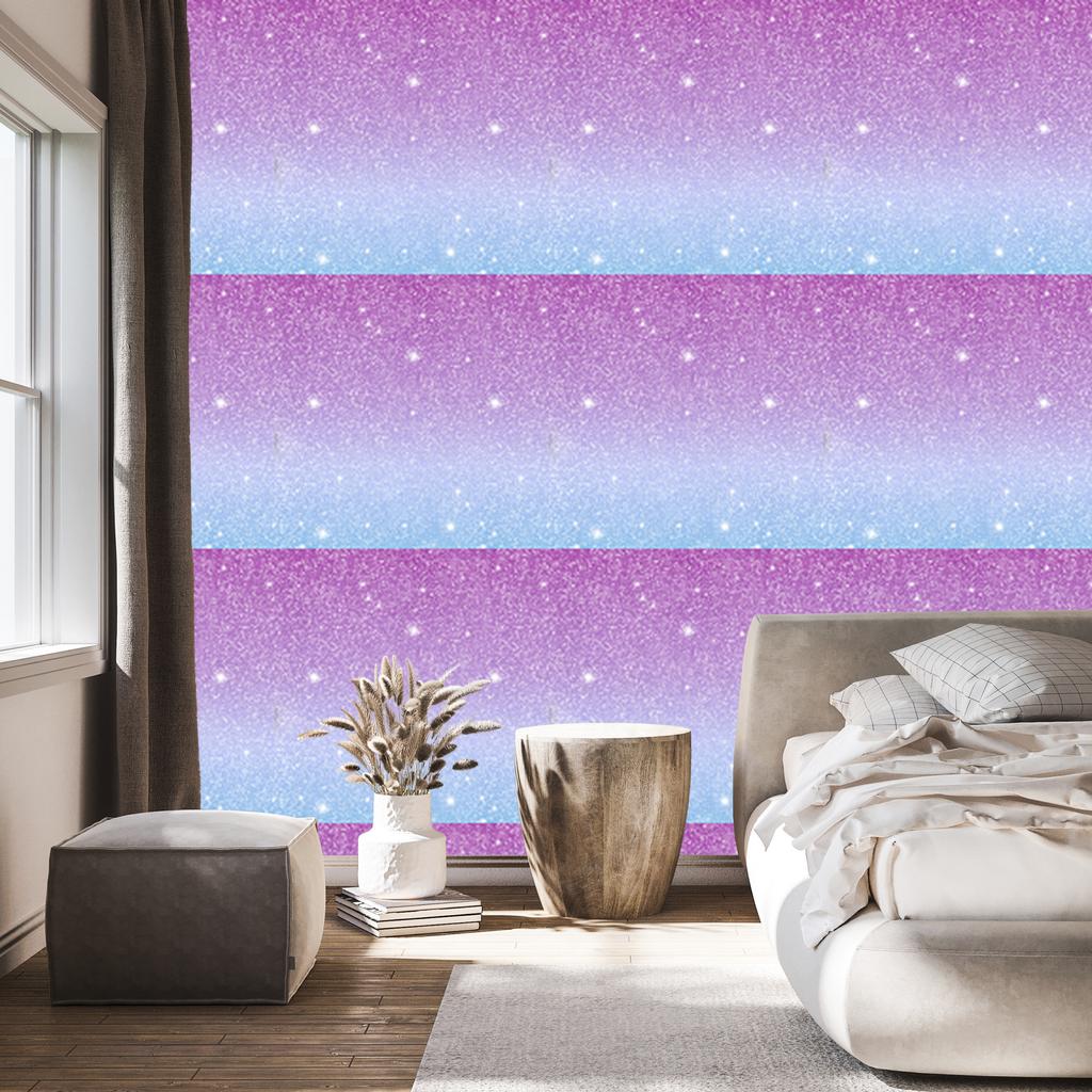 Glitter Wallpaper Purple and Lavender for Living Room and Bedroom 50x1000