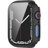 2in1 Case + Tempered Glass for Apple Watch 7/8/9 45MM, Black