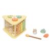 PolarB Bunny Series Activity Box 5-in-1 Educational Toy Shape Sorting Xylophone Wooden Finger Play Gift for Babies 18 Months Up TYPR44291