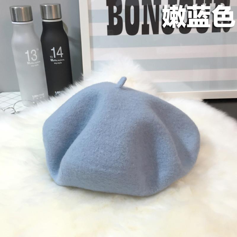 Warm Wool Soft Beret For Women Autumn Winter Fashion Trendy Hat Beret