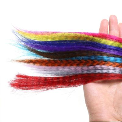 2 db Zebra Műszál Grizzly Szál Csali Kötéshez Csuka Streamer Légykötő Anyag Szarvasfarok Sós Vizi Minnow Légy Szál