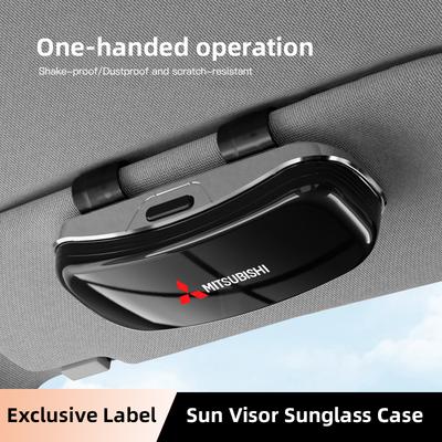 Car Sun Visor Glasses Case Box Sunglasses Storage Clip For Xforce ASX L200 Eclipse Cross Outlander Pajero Xpander EK