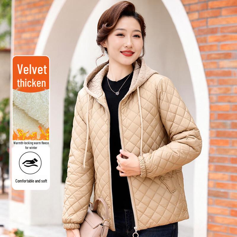 KAVON Women s Fleece-Lined Padded Winter Jacket 3XL