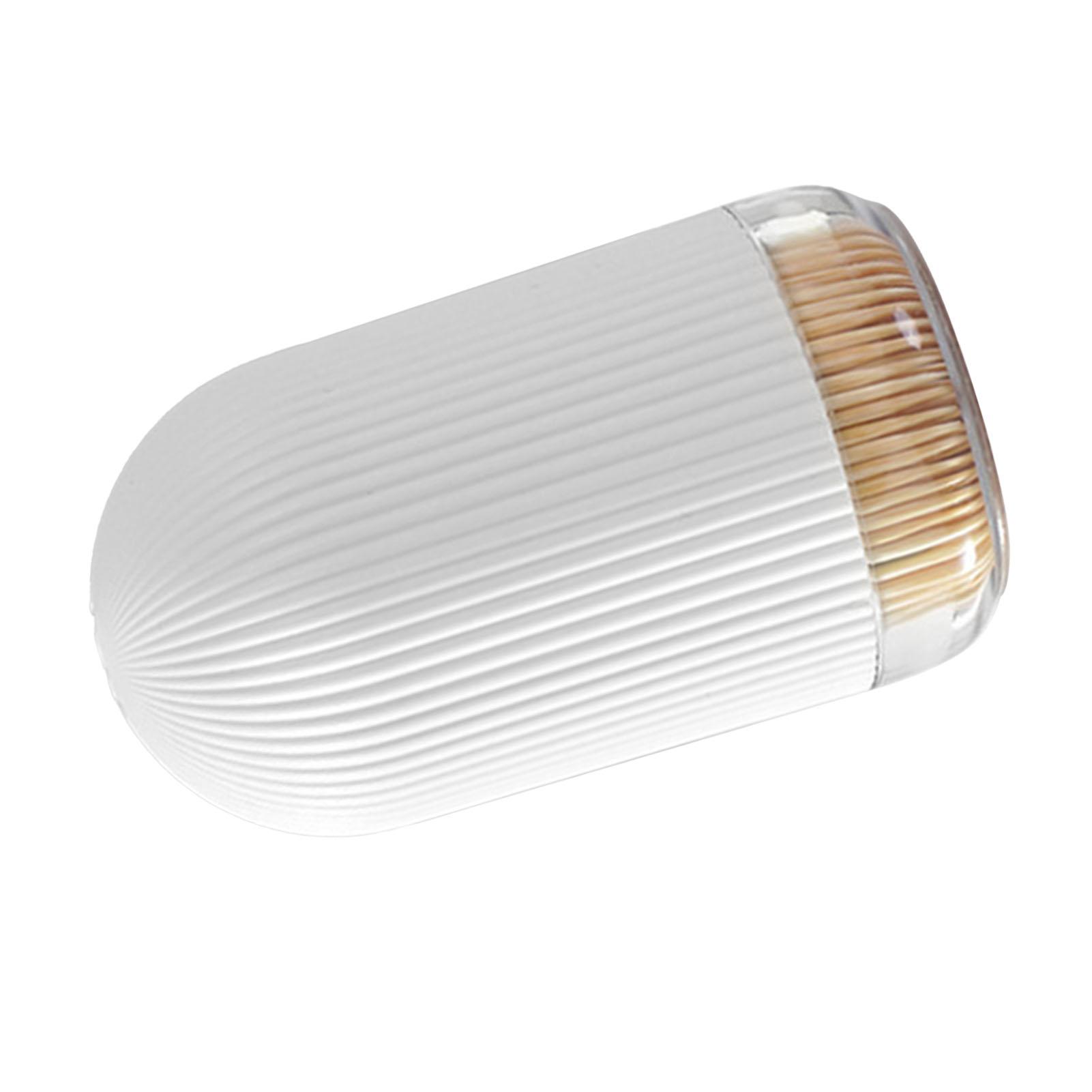 Toothpick Holder Multipurpose Luxury Creative Portable Tooth Pick Storage Dispenser for Kitchen Restaurant Round Top