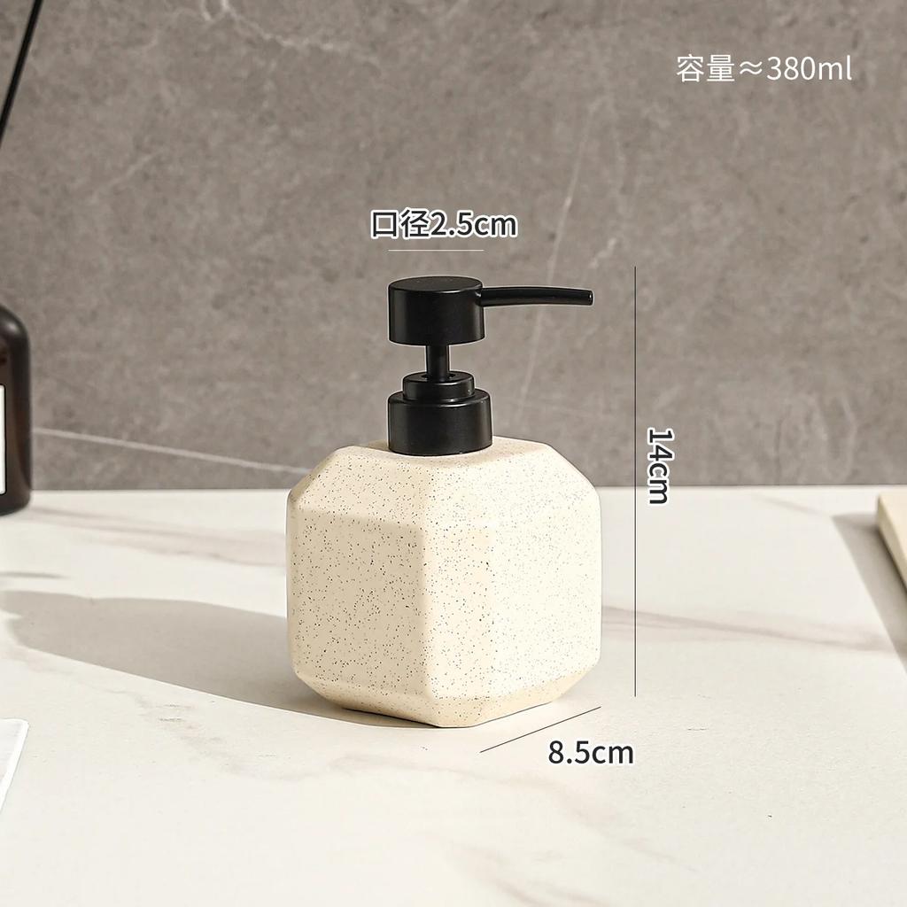 181ml soap dispenser Ceramic lotion bottle hotel household hand soap shampoo body wash dispensing bottle bathroom press bottle