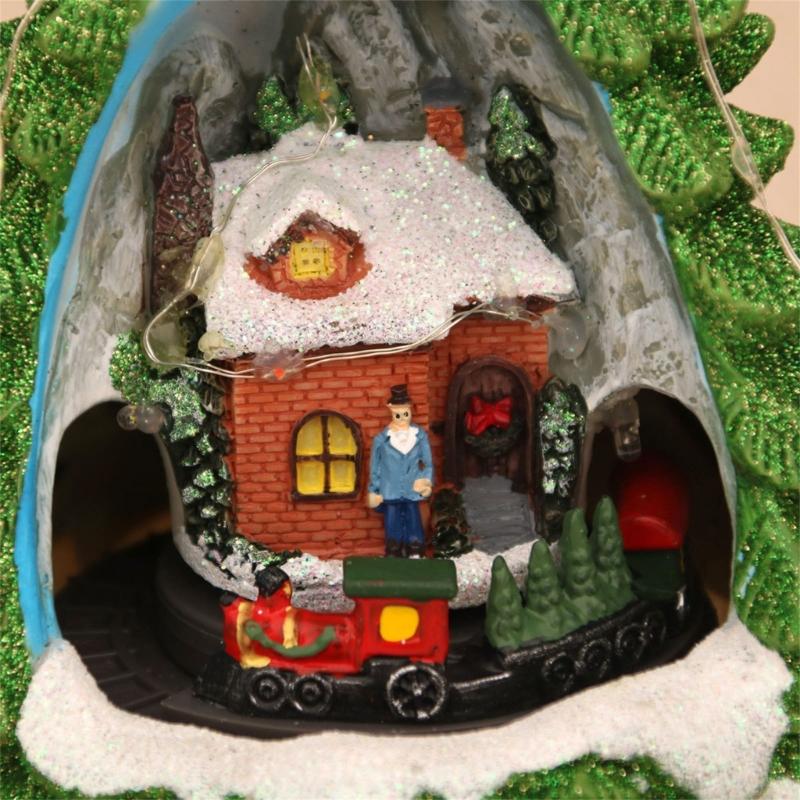 Christmas Musical Box with Train LED Light for Men Women Kid Christmas Present top sale