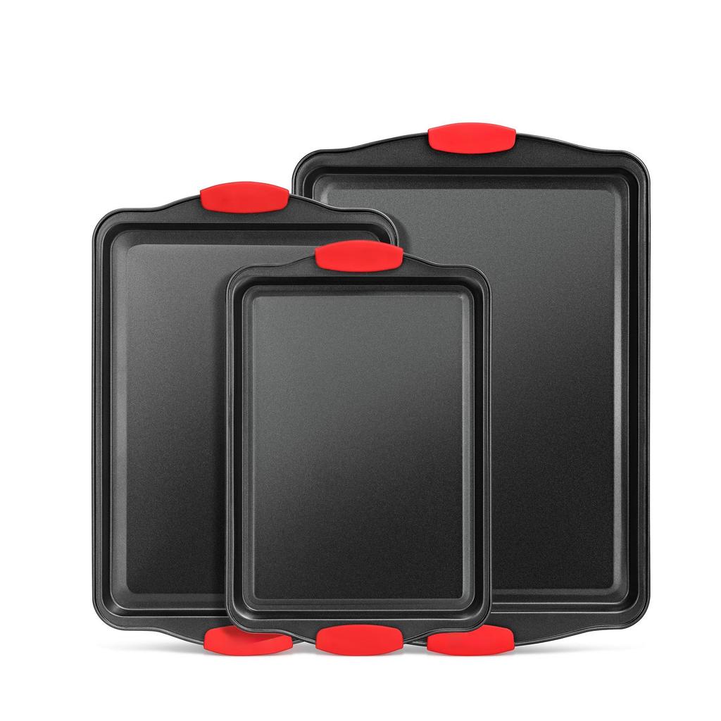 Non-Stick High Temperature Rectangular Baking Pan for Cakes and Cookies