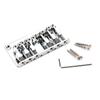 Metal Fixed Hardtail Saddle Bridge for 6 String Electric Guitar Accessories