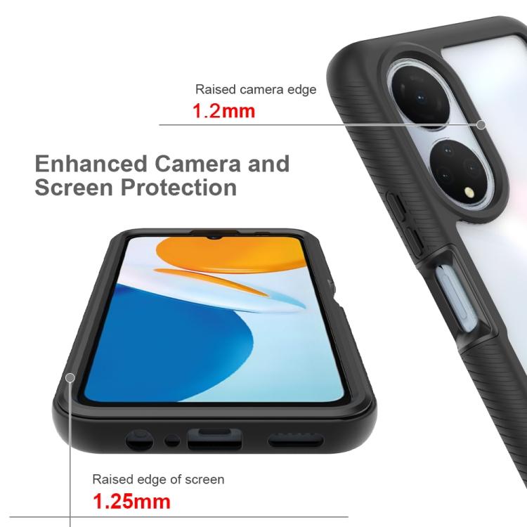 Funda de teléfono de TPU transparente a prueba de golpes con diseño de cielo estrellado para Honor X7