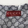GUCCI [/Domestic Regular] 794903 GG Print Silk Long Sleeve Pajama Shirt/ tops Navy / grayUsed