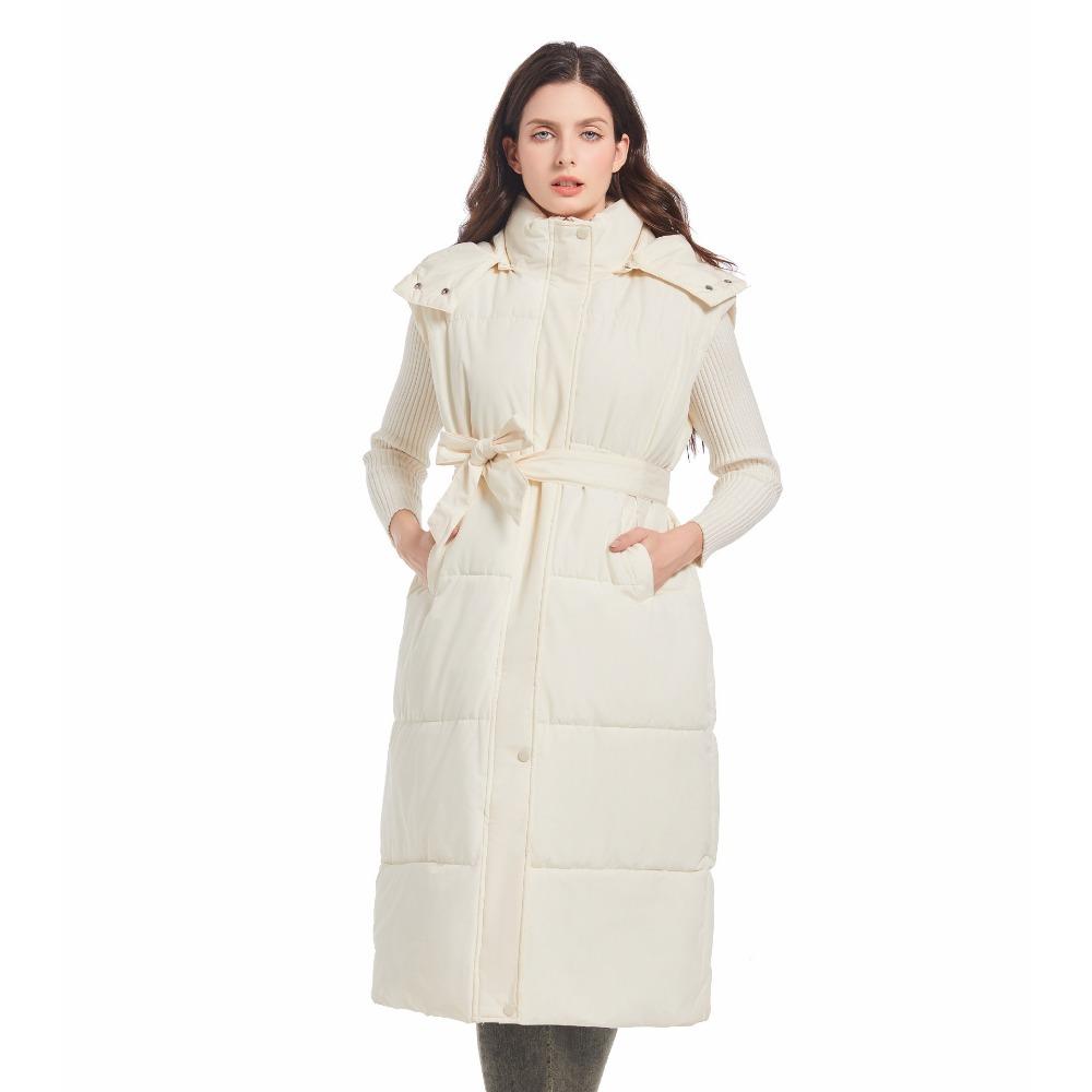 Women's Winter Down-Cotton Vest – Mid-Length Vest, Hooded Outerwear Vest and Outer-Wear Padded Vest