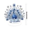 DIY Peacock Ornament 10cm Peacock Desktop Decor New Peacock Standee  Home Living Room Decoration