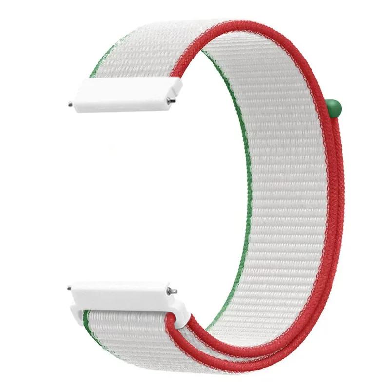 20mm Universal Kids Smart Sport Watch Band Nylon Loop Strap Adjustable Wristwatch Replacement Comfortable Children Watch Straps