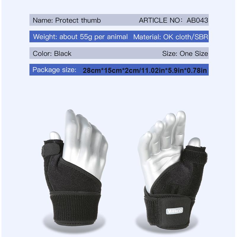 Vilico Thumb Brace Wrist Support Adjustable Thumb Splint for Tenosynovitis Arthritis Sprain Mouse Hand Mommy Hand Pain Rel 1