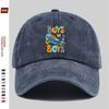 Boys Will Be Boys Skateboard Graphic Washed Baseball Cap Denim Adjustable Sun Hat for Unisex