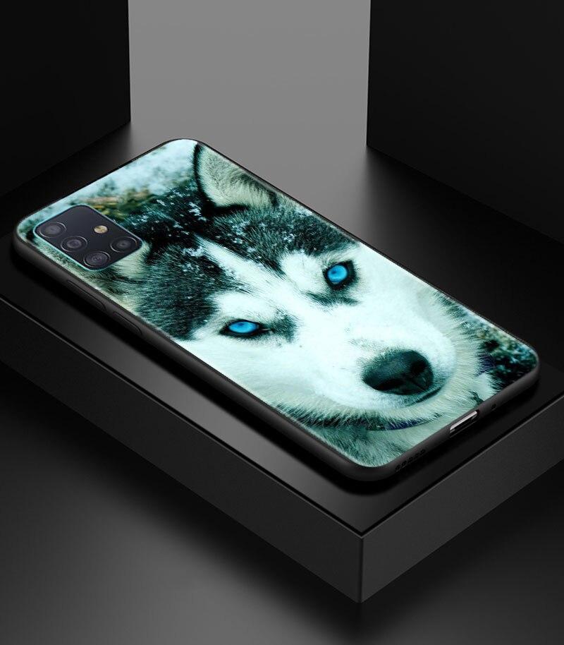 Alaskan Husky Dog Cute Puppy Phone Case for Samsung Galaxy A51 A71 A21S A12 A11 A31 A52 A41 A32 A72 A02S A01 5G Silicon Cover