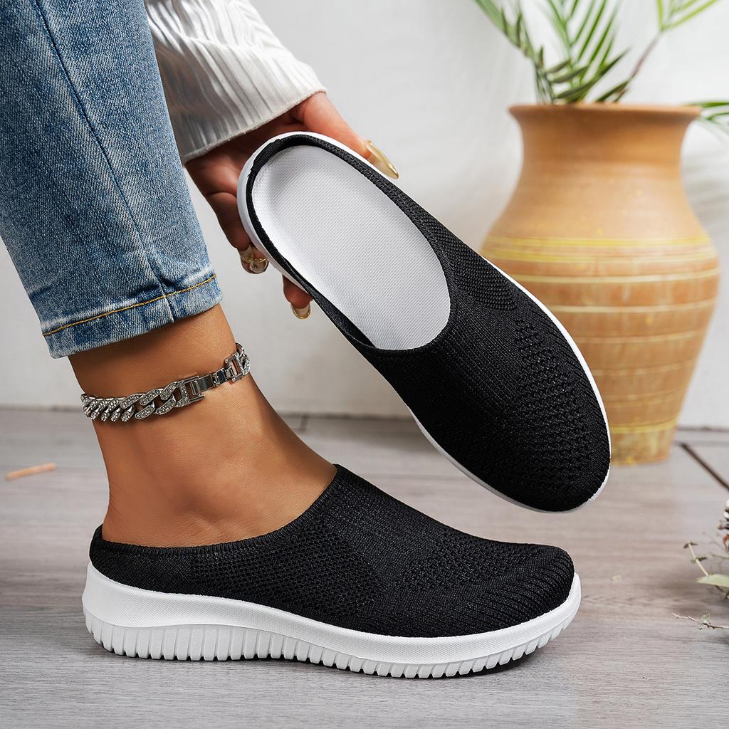 Shoes women's summer new women's half slippers breathable fashion lightweight versatile women's shoes casual one-pedal mother shoes