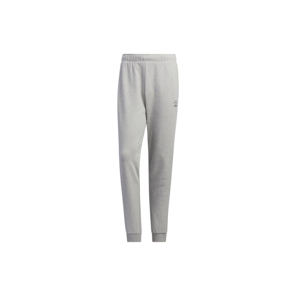 Adidas Neo Solid Color Logo Print Stripe Joggers Men Bottoms Grey HZ2431