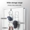 5 Hooks Storage Rack Hat Rack Hook Scarf Bag Baseball Cap Rack Organizer Storage Door Hanger Storage for Closet Bedroom
