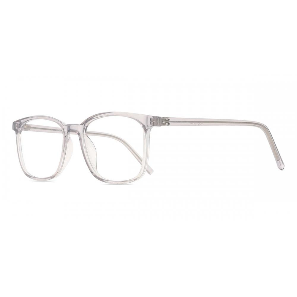 Full Rim Square Transparent Grey Smartbuy Collection Leonidas Cp124 Fashion Unisex Eyeglasses