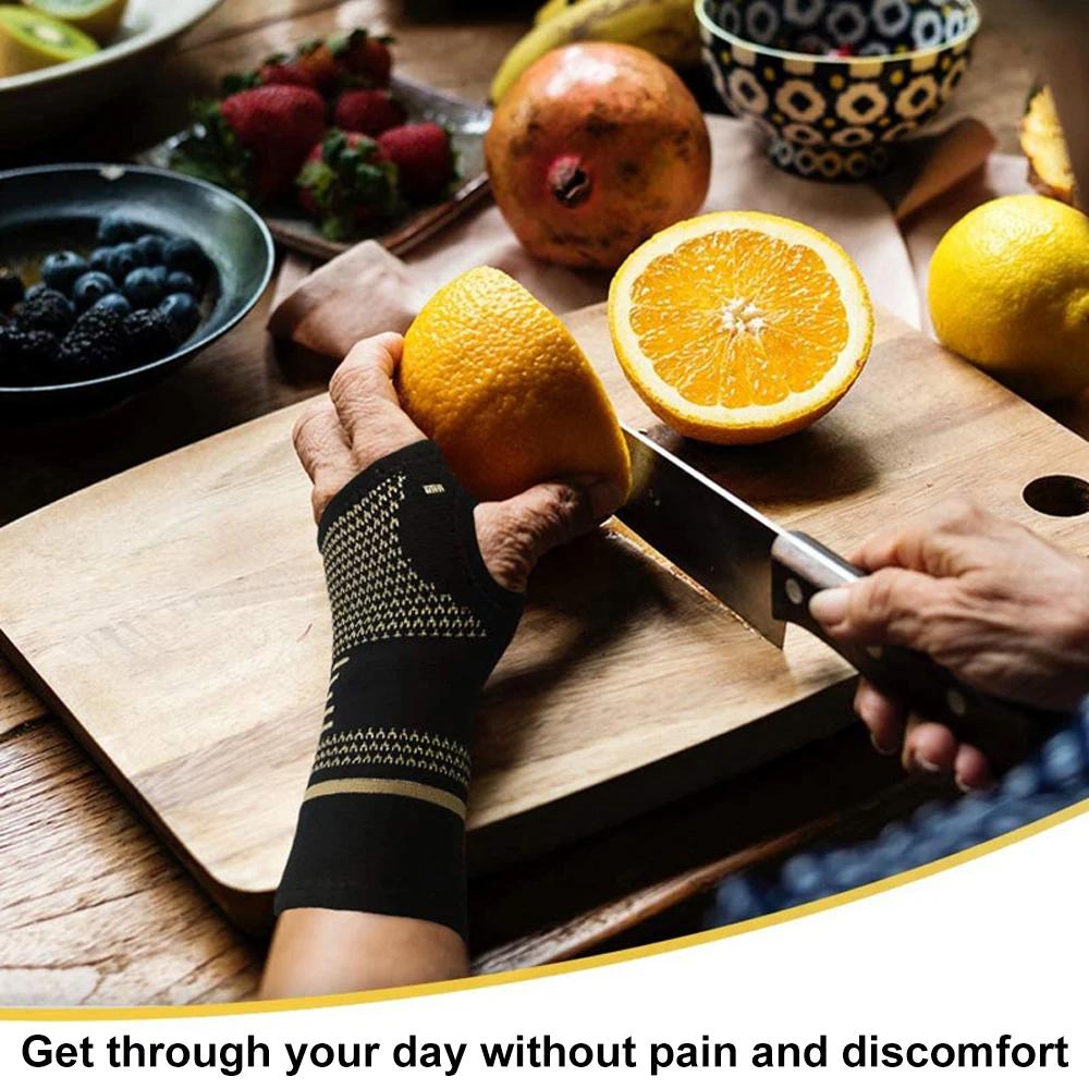 1PCS Compression Wrist Brace with Pressure Belt Sport Protection Wristband Knitting Pressurized Wrist Palm Brace Bandage Support